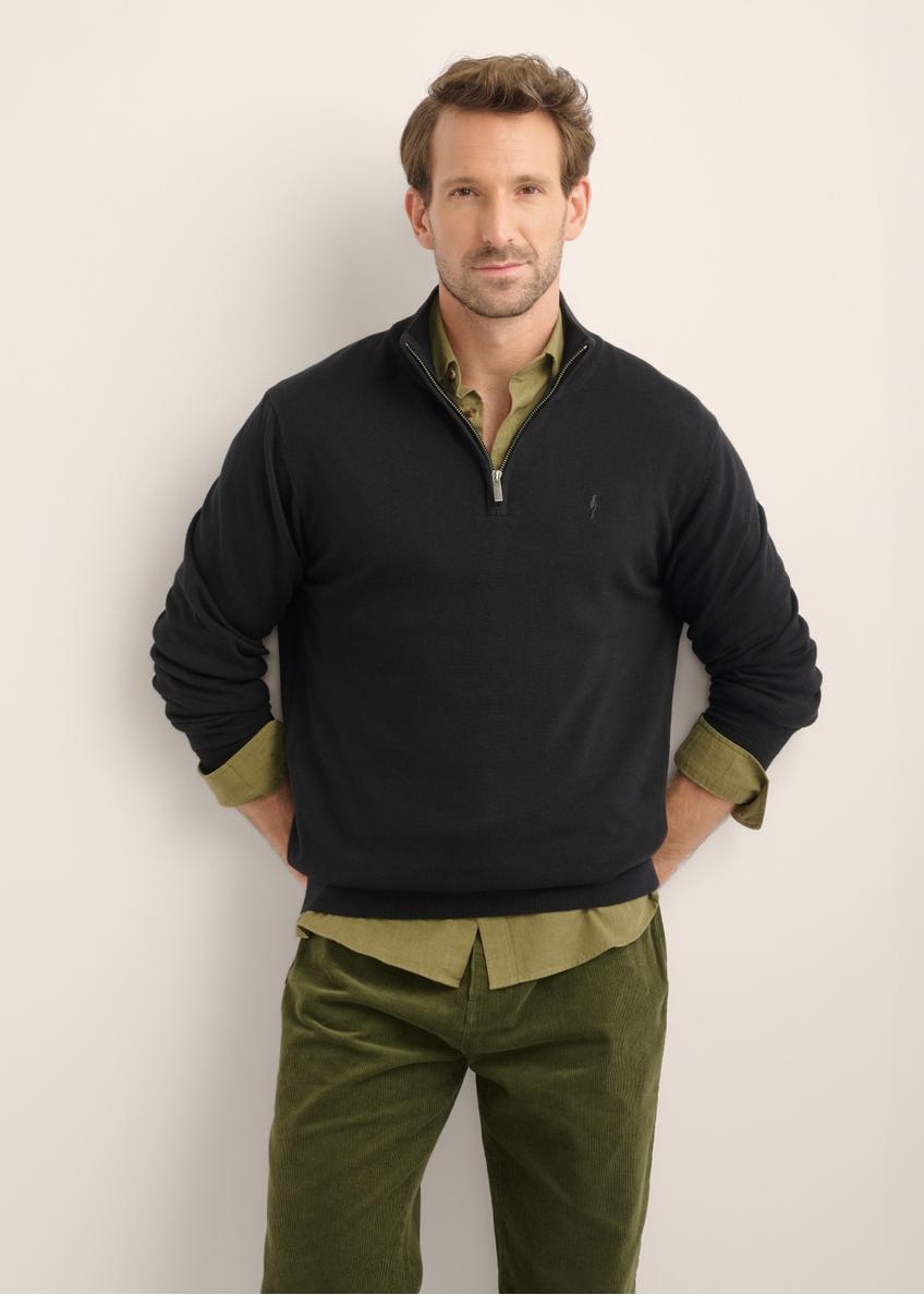 Black men's sweater SWEMT-0174-99(Z26)