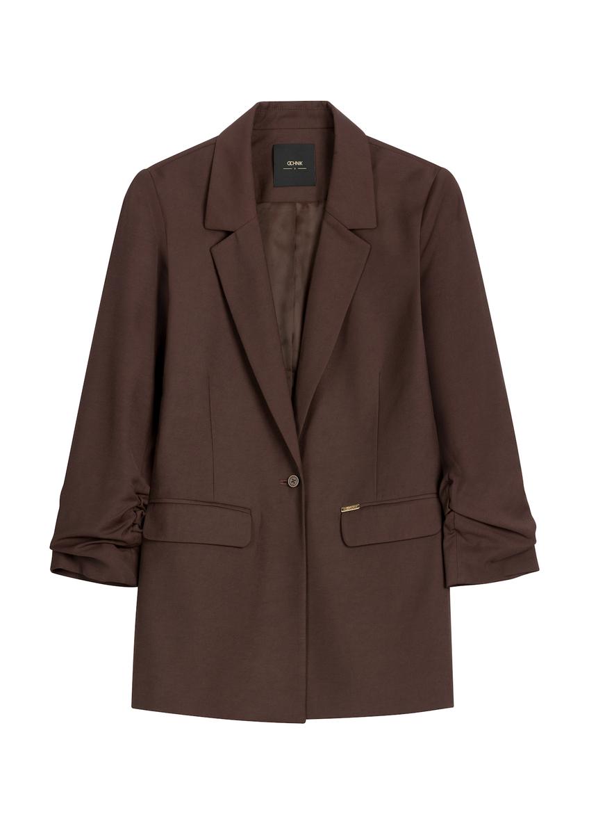 Women's brown jacket ZAKDT-0043-1I(Z26)