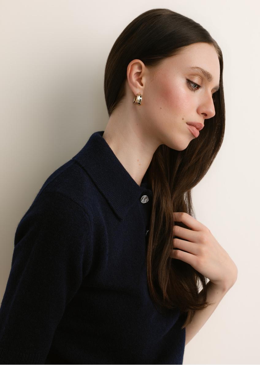 Gold-plated women's earrings KOLDB-0001-2X(Z26)
