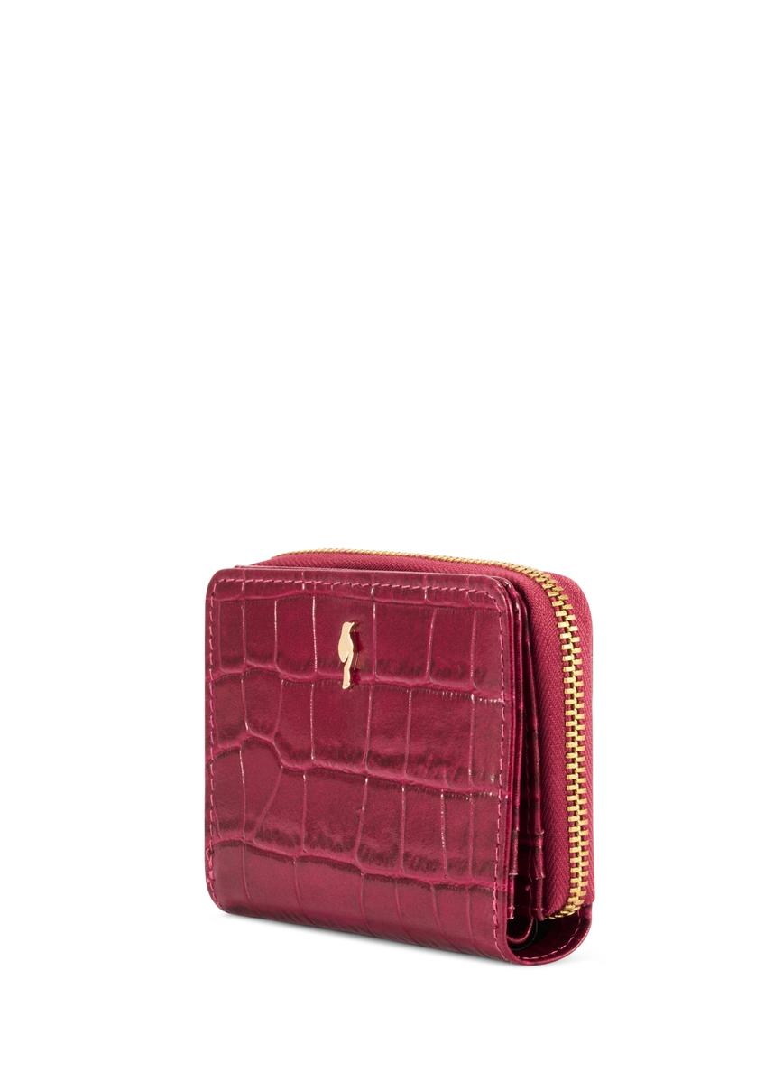 Pink croco women's wallet PORES-0888B-31(Z25)