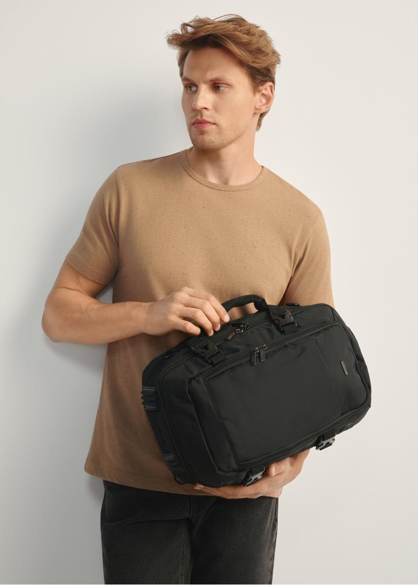 Black airplane backpack PLCMN-0017-99(Z25)