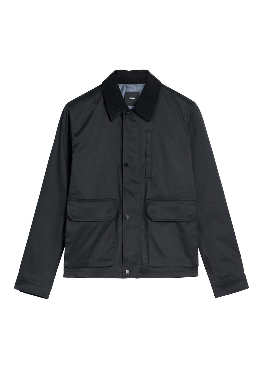 Black men's transitional jacket KURMT-0419-99(W26)