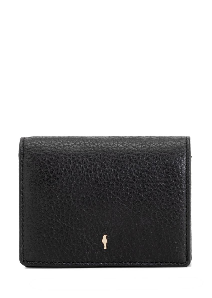 Black leather women's wallet PORES-0944G-99(Z25)