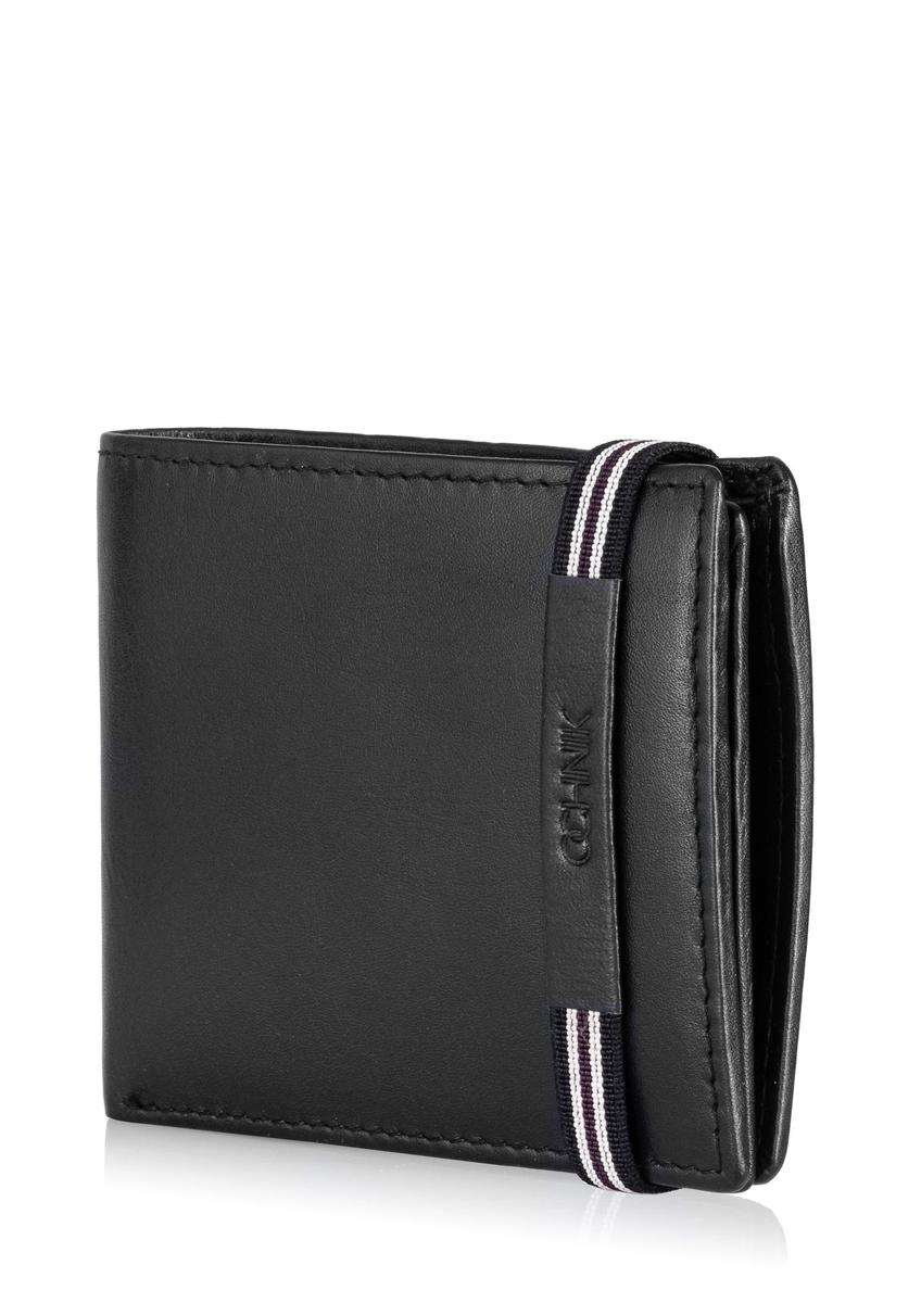 Men's leather wallet with elastic band PORMS-0517A-99(W25)