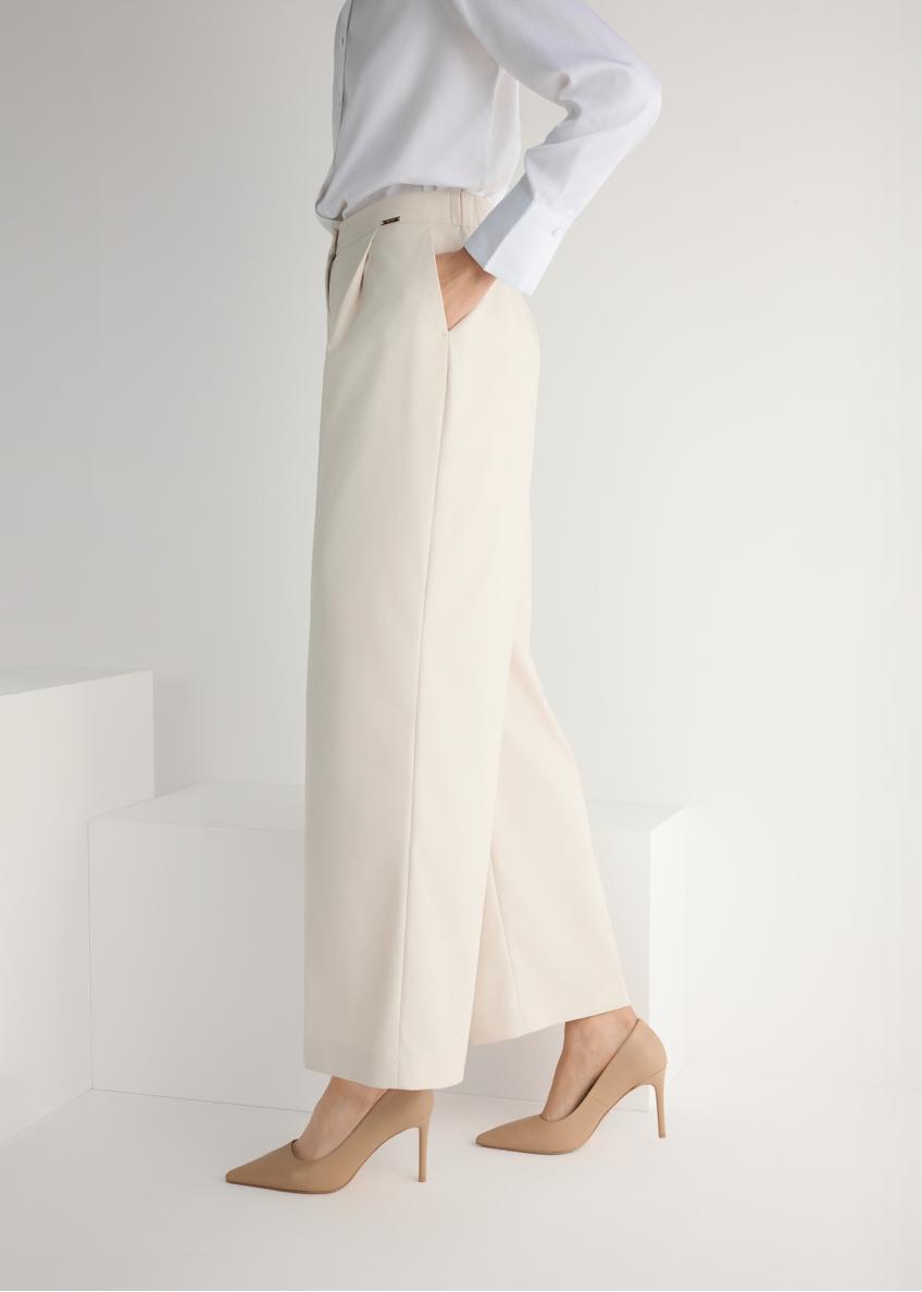 Beige leather women's high heels BUTYD-1131-81(W26)