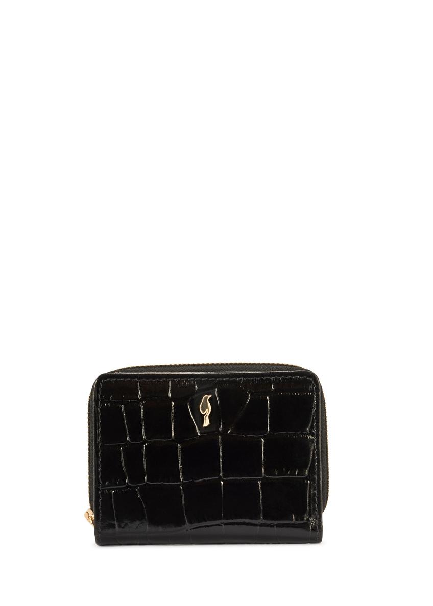 Black croco women's wallet PORES-0888B-99(Z25)