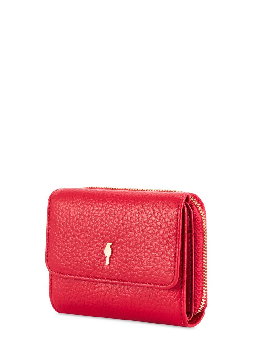 Small red leather women's wallet PORES-0802G-42(Z25)