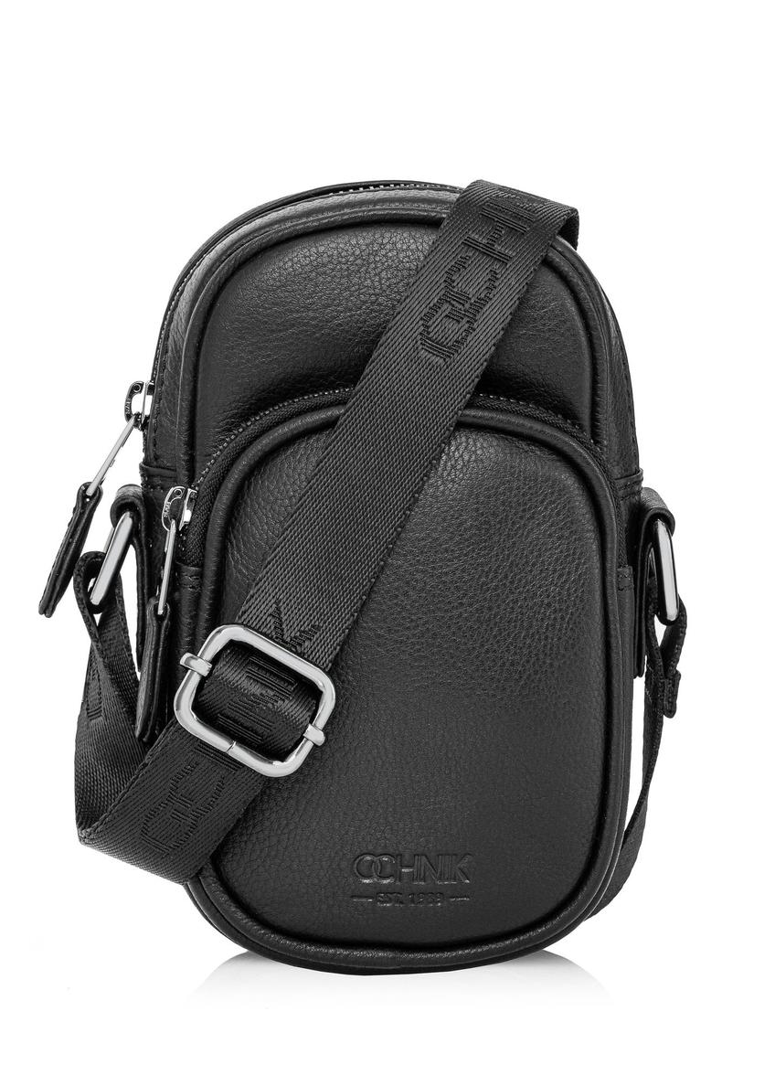 Black men's leather bag TORMS-0409C-99(Z24)