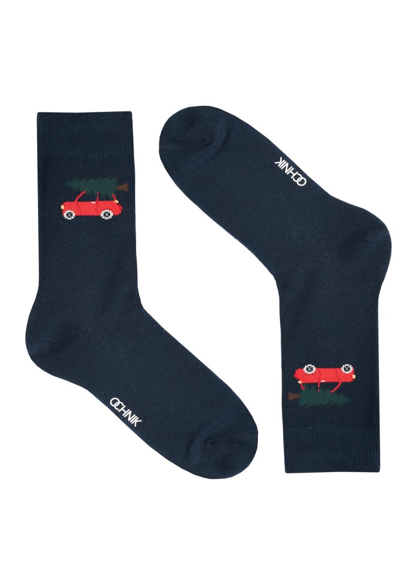 Set of long men's Christmas socks ZESMT-0060-15(Z25)