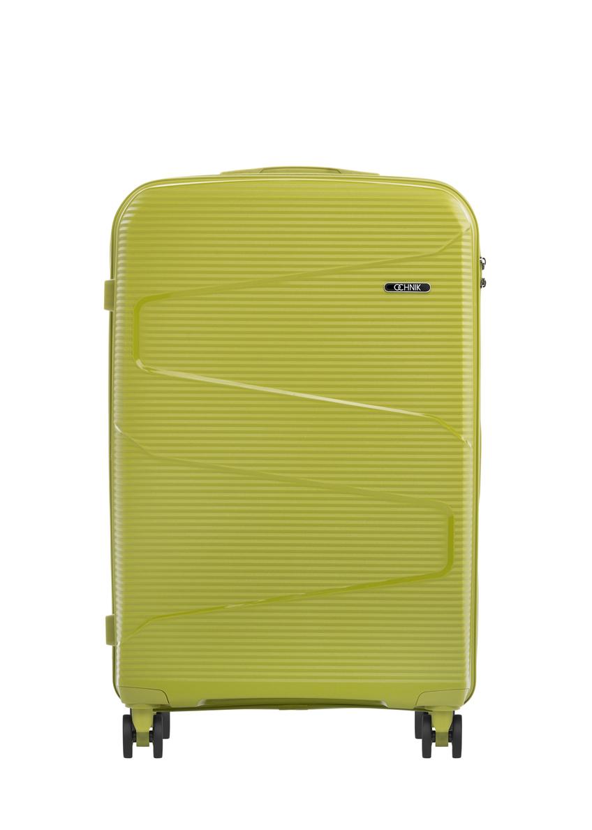 Large suitcase on wheels WALPP-0028-8G-28(W26), front view of the product on a white background.