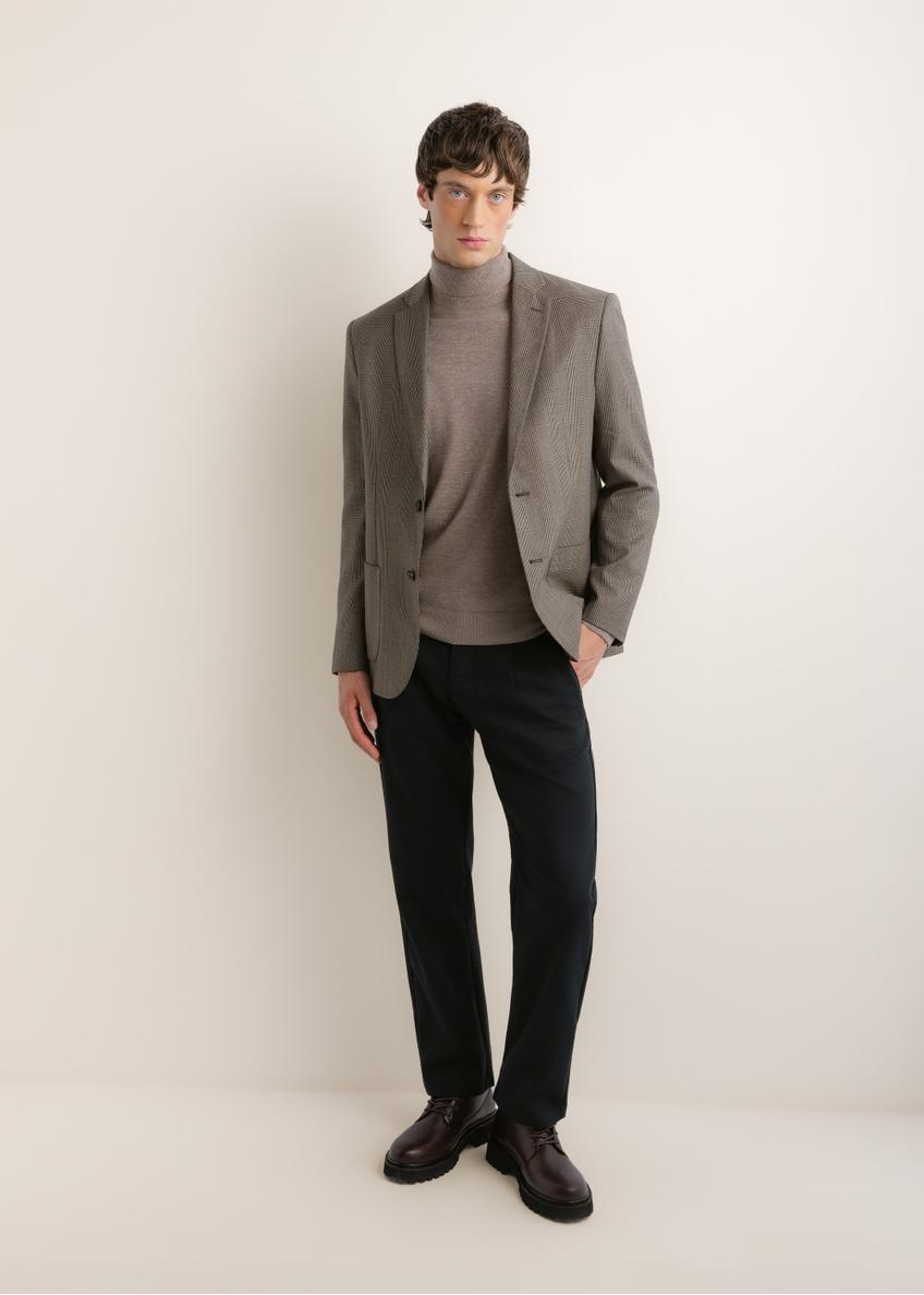 Men's brown wool-blend blazer MARMT-0027-1D(Z26); front view of the product on a model, showing the full silhouette.