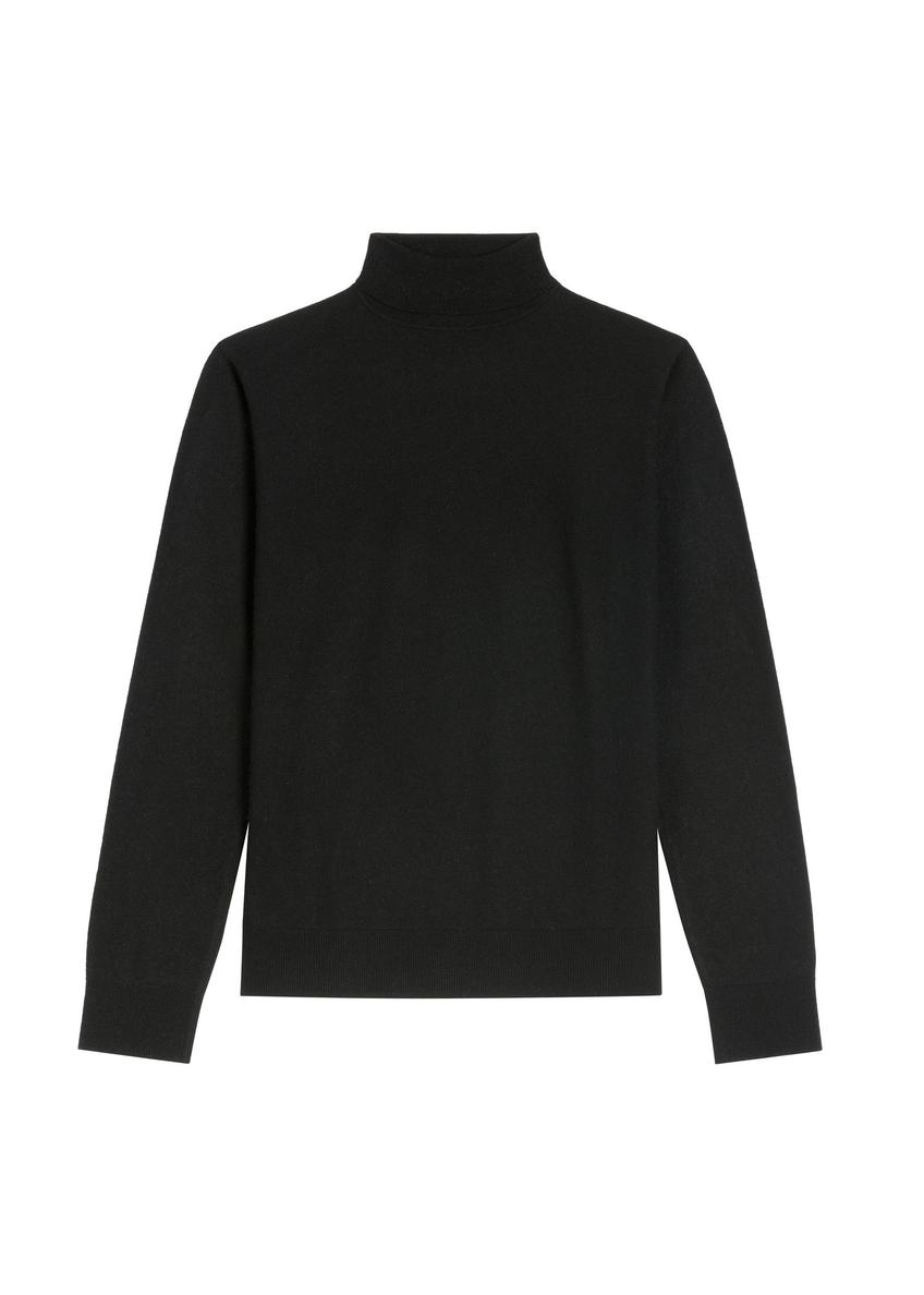 Men's wool turtleneck in black SWEMT-0198-99(Z26)