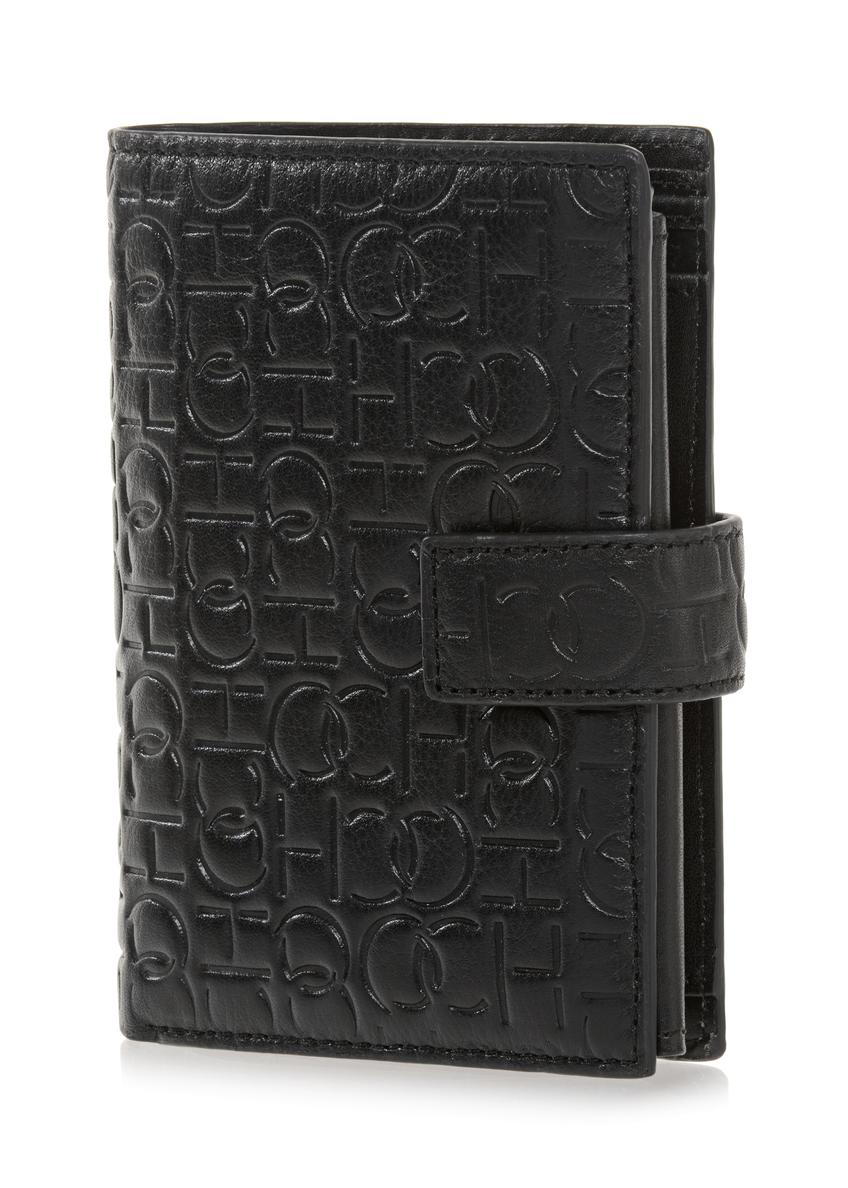 Men's leather wallet with embossing PORMS-0602-98(Z23)