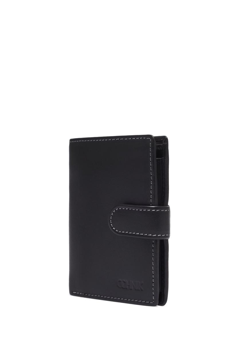Black leather men's wallet PORMS-0704-99(Z26)