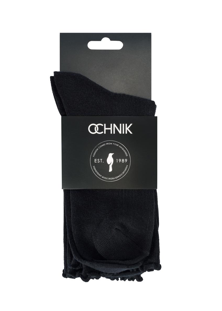 Set of women's socks in black ZESDT-0037-99(Z25), view of the product in the packaging on a white background.