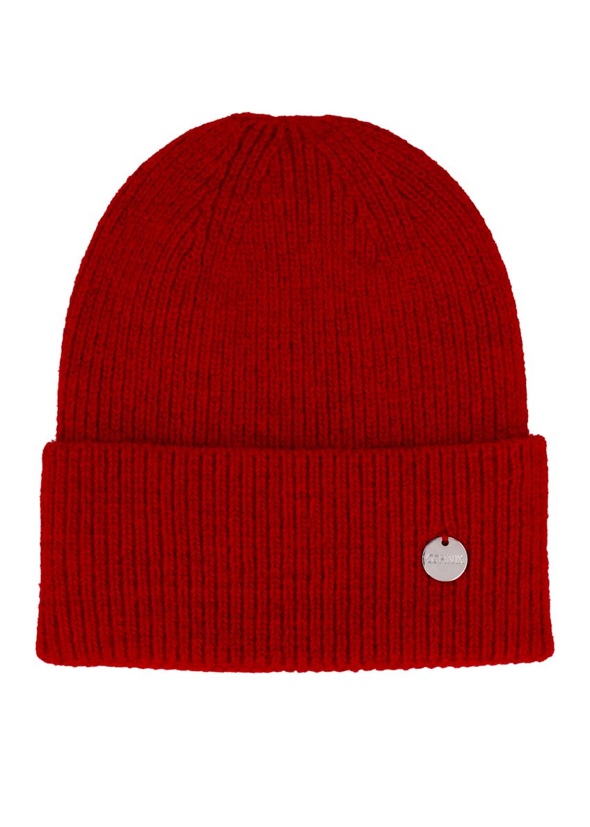 Red women's hat CZADT-0206-4B(Z26), front product view on white background.