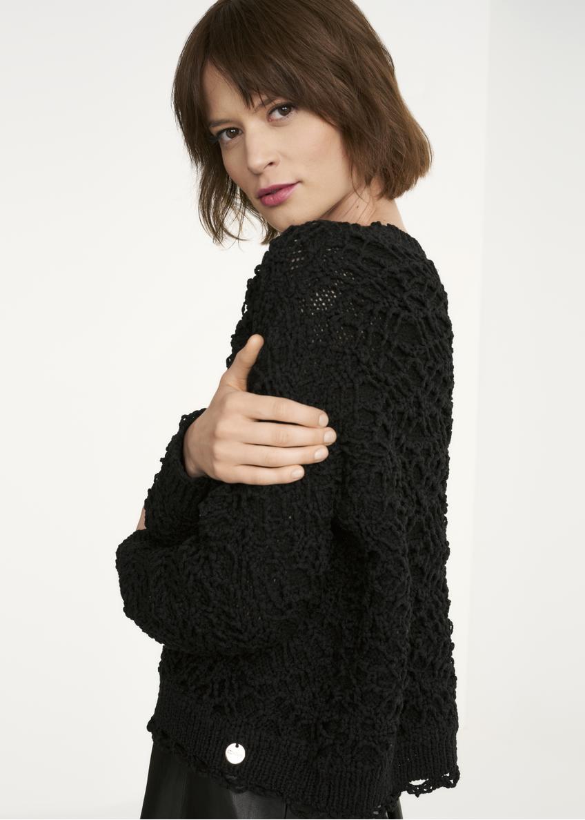 Women's openwork sweater SWEDT-0170-99(Z22)