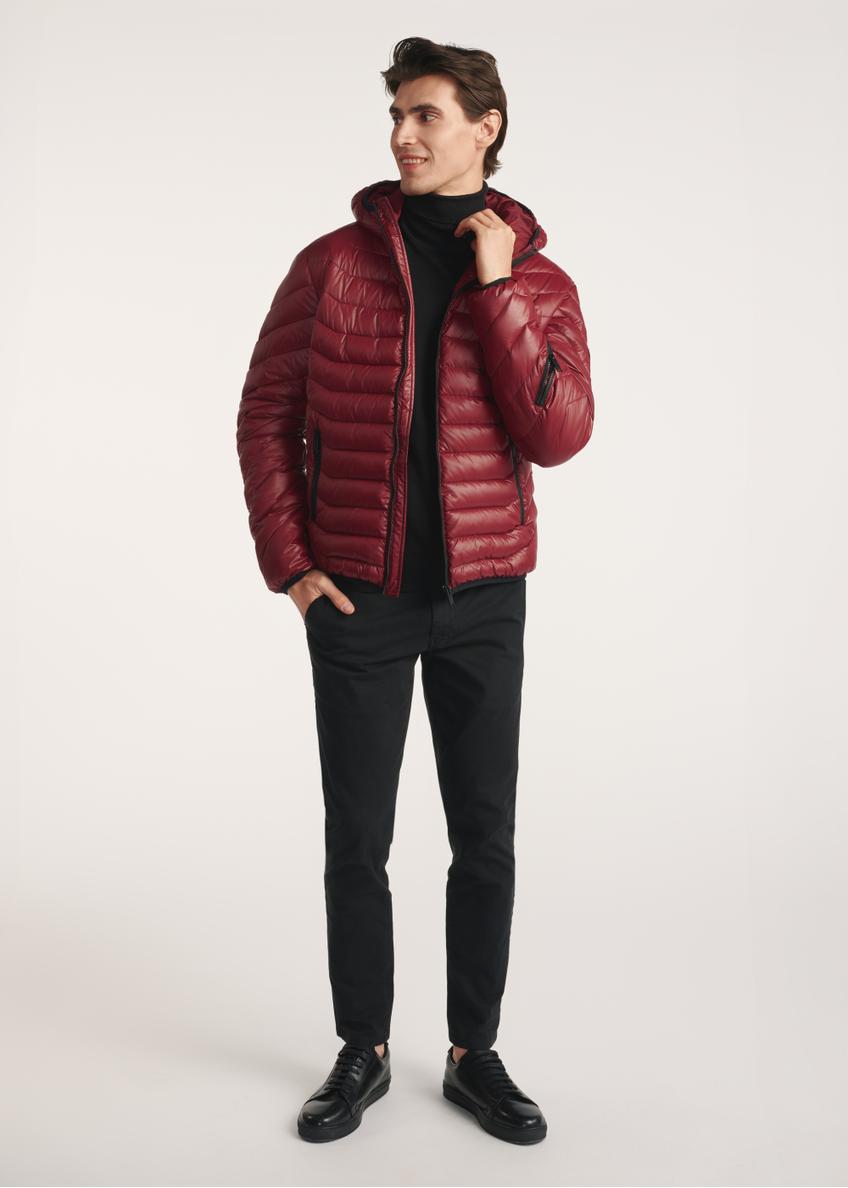 Men's jacket in burgundy color KURMT-0380-49(Z25)