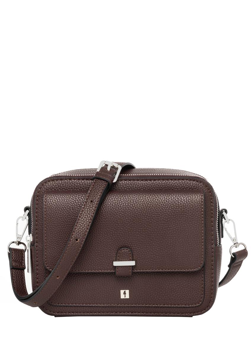 Burgundy two-compartment shoulder bag TOREC-0405-4D(Z26)