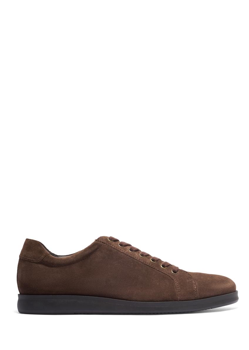 Dark brown suede men's shoes BUTYM-0513-1I(Z26)