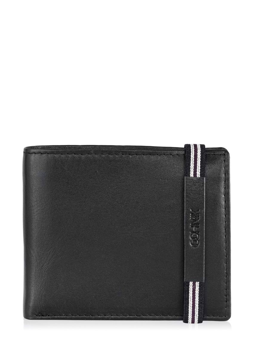 Men's leather wallet with elastic band PORMS-0517-99(W24)-08