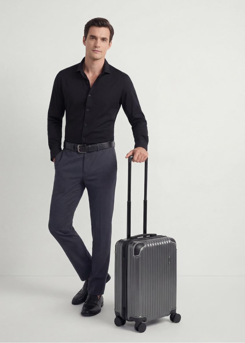 Small suitcase on wheels WALAB-0073-9C-19(W26)