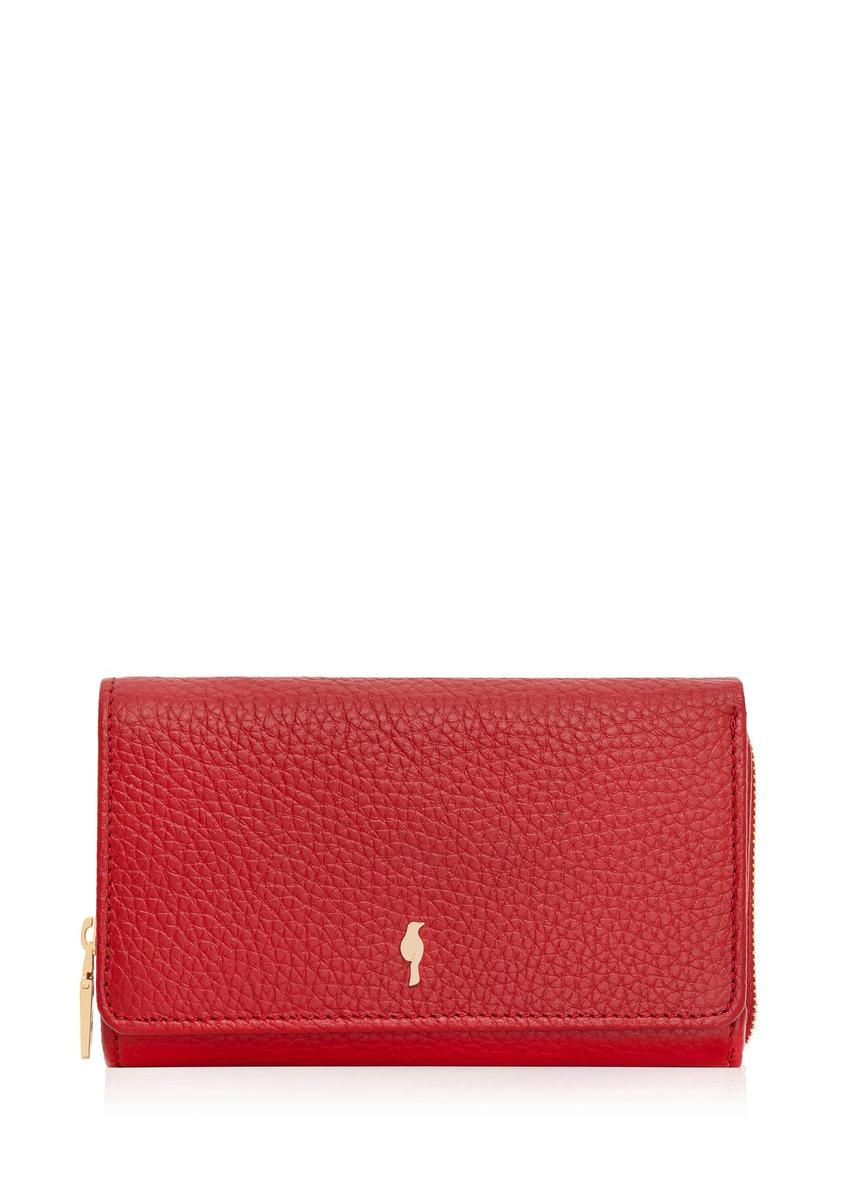Large red leather women's wallet PORES-0801R-42(Z25)