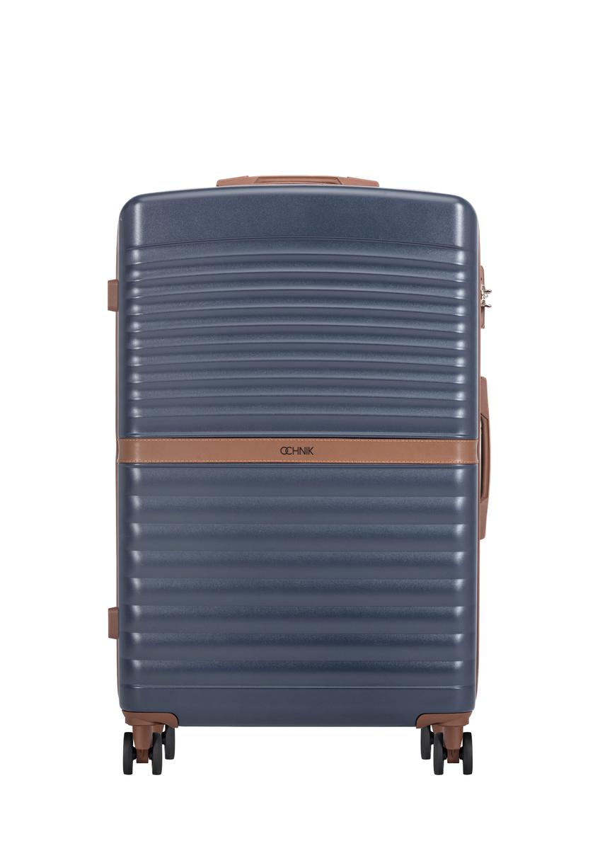 Large suitcase on wheels WALAB-0084-7D-28(W26), front view of the product on a white background.