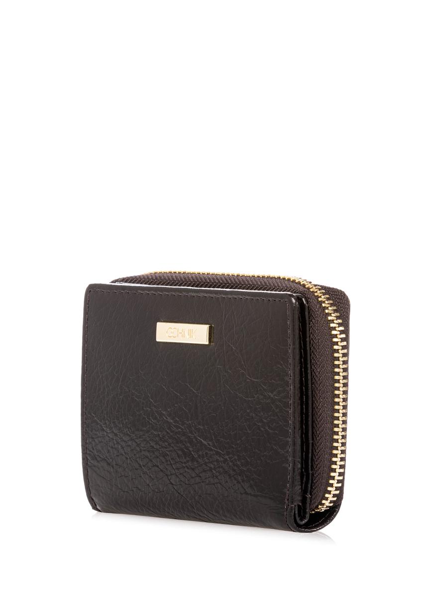 Small brown leather women's wallet PORES-0988-1I(W26)