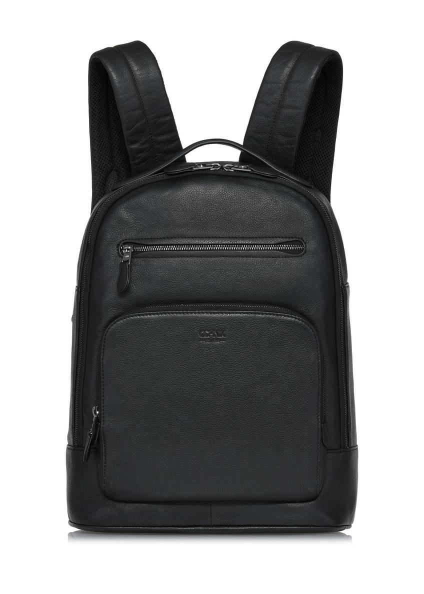 Large men's leather laptop backpack PLCMS-0021-99(Z24)