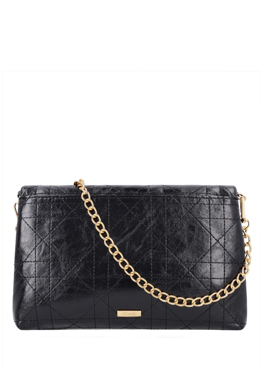 Black women's handbag with chain TOREC-1335-9F(Z26)