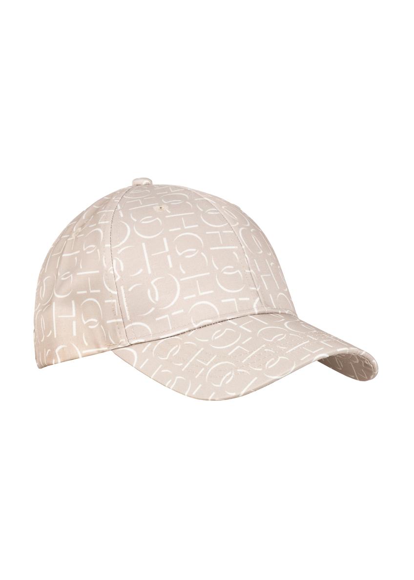 Beige baseball cap with monogram CZALT-0007-81(W24)-01