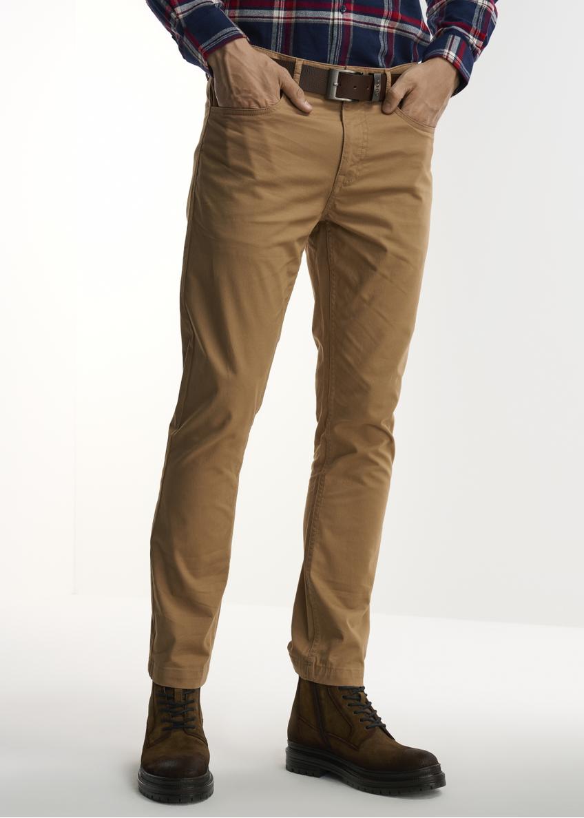 Beige men's pants SPOMT-0083-81(Z23)-01