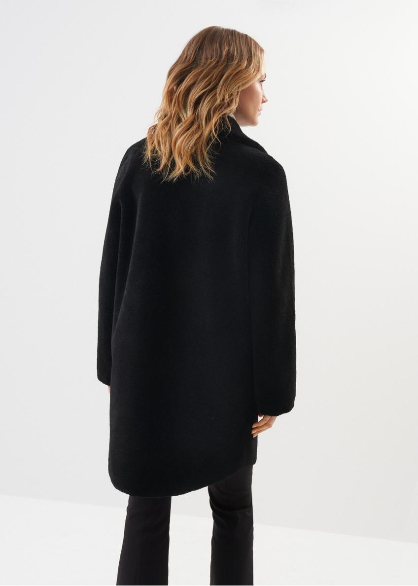 Women's double-breasted wool fur coat FUTDW-0020-99(Z24)