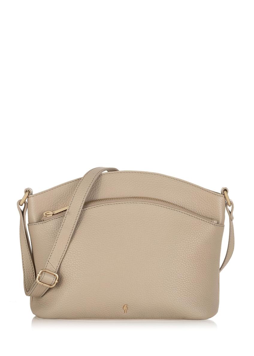 Beige leather women's bag TORES-0955-81(Z24)-08