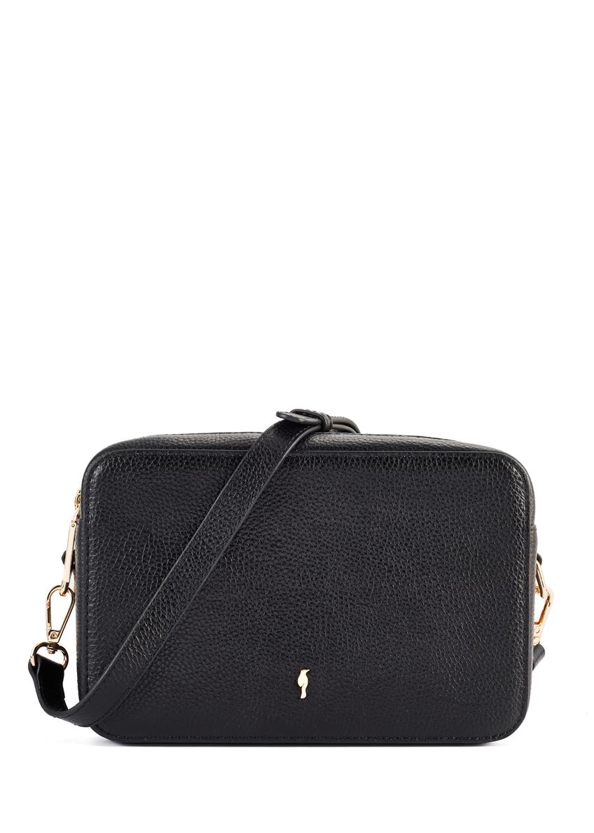 Women's leather handbag in black TORES-1153-99(Z25)