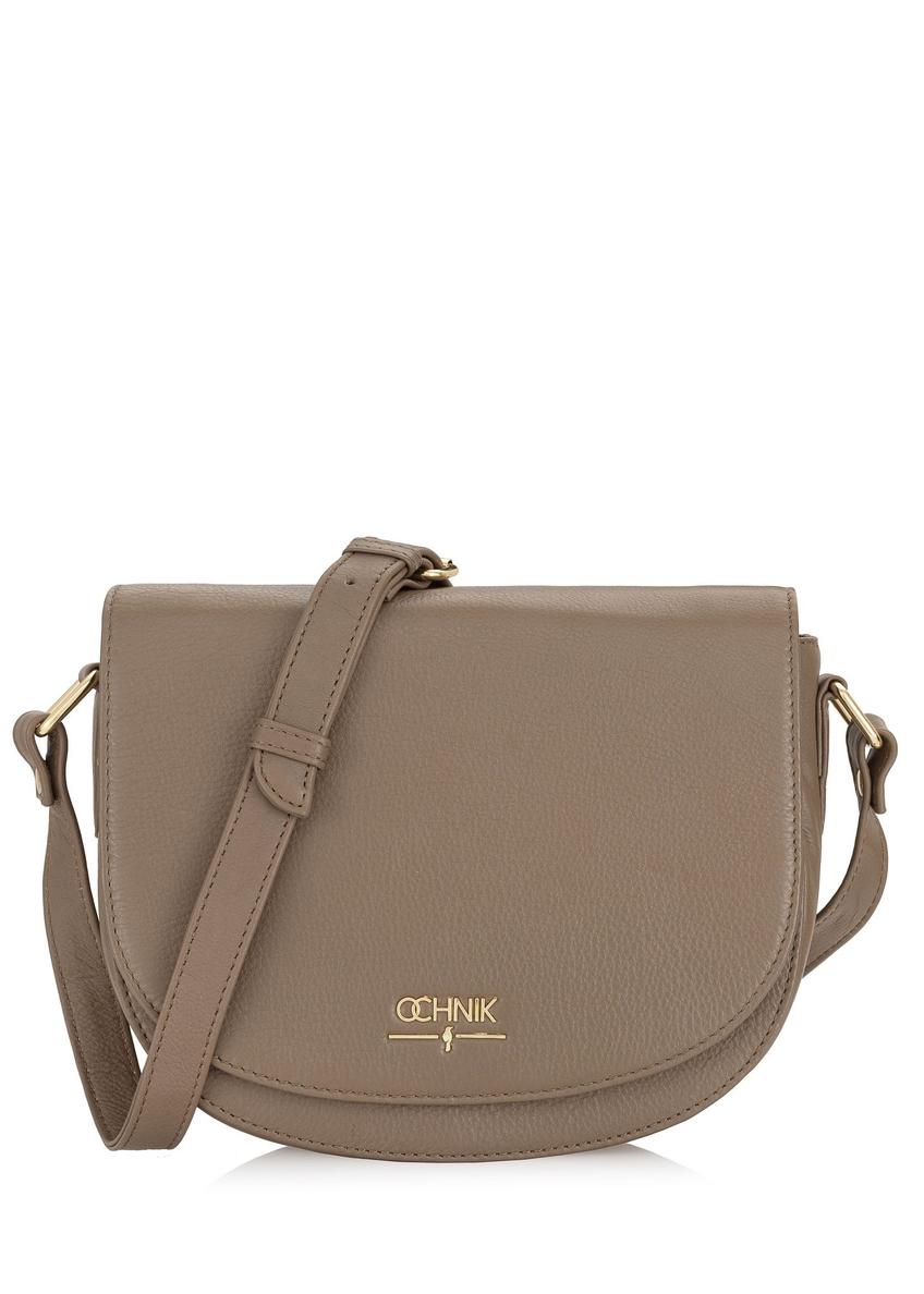 Brown leather women's postbag TORES-0972-80(W24)-08
