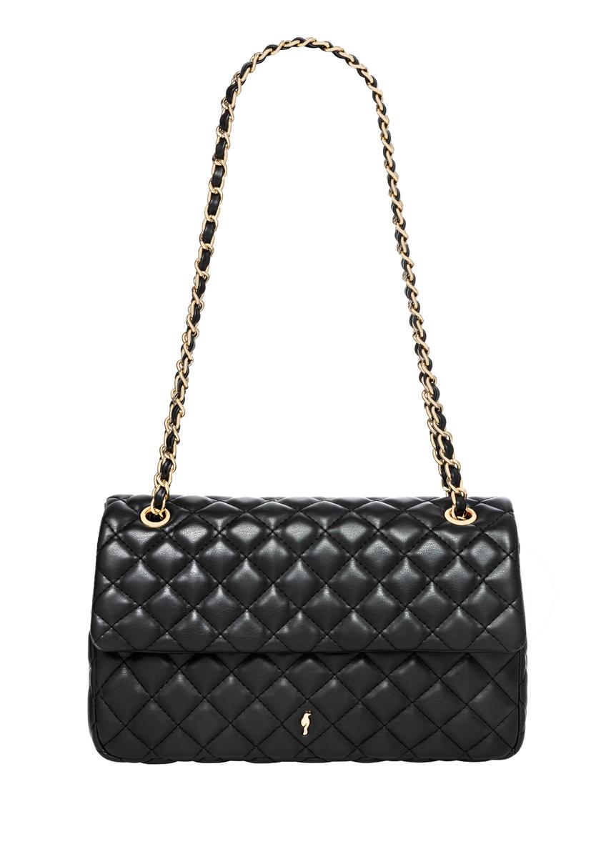 Black quilted chain bag TOREC-0443D-99(Z26)