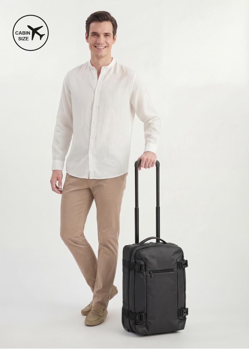 Small suitcase on wheels WALNY-0047-99-19(W26)