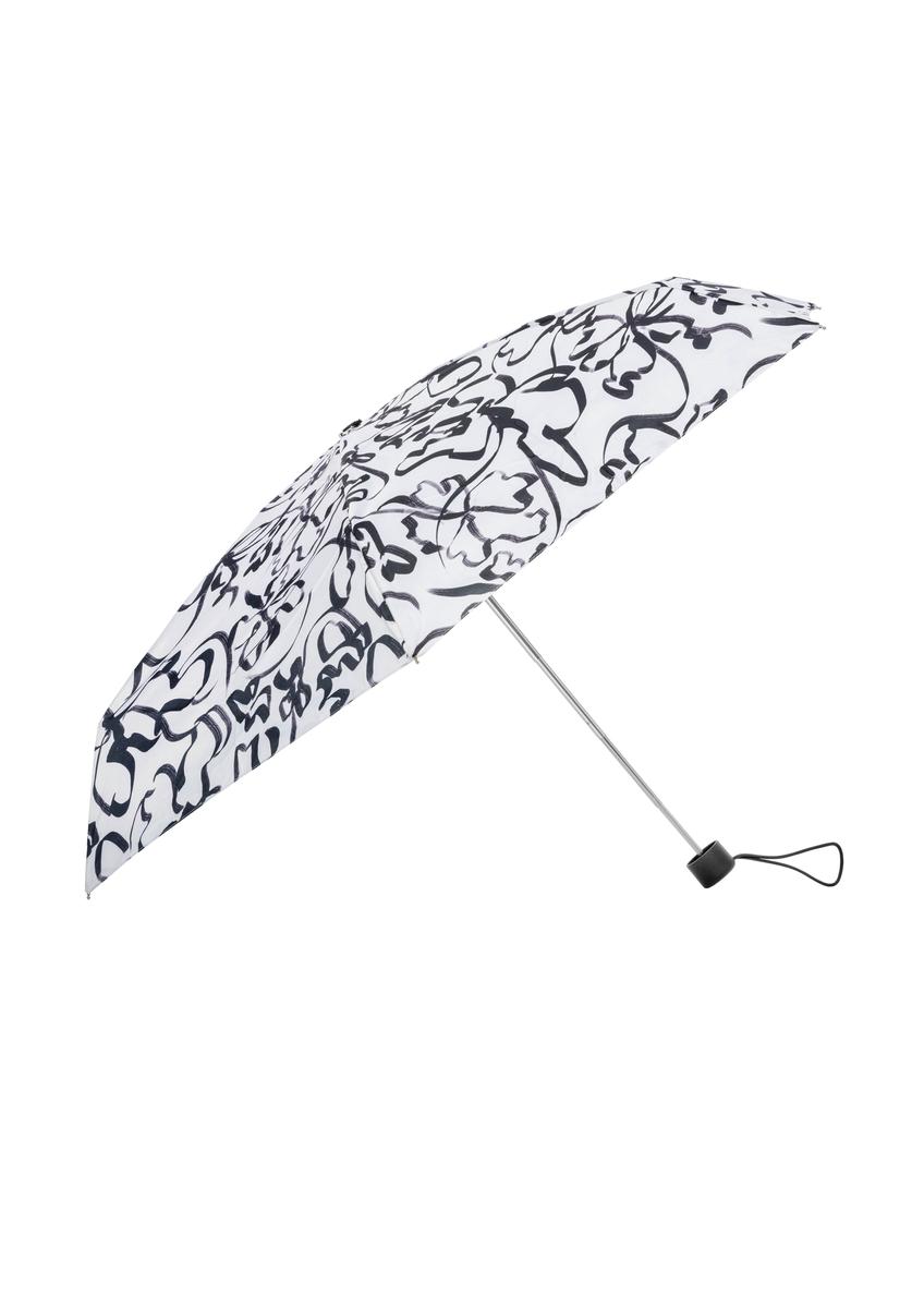 Cream-colored foldable small women's umbrella PARSD-0036-0P(W26), front product view on white background.