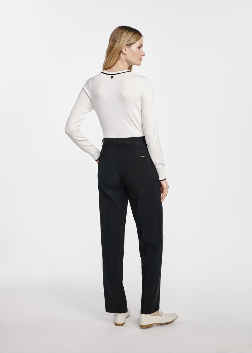 Black elegant women's trousers SPODT-0106-98(W25)