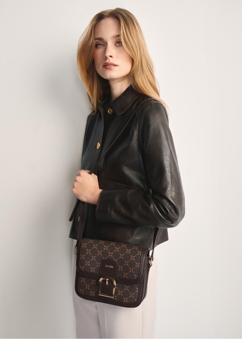Brown bag with monogram TOREC-0982A-89(Z25)