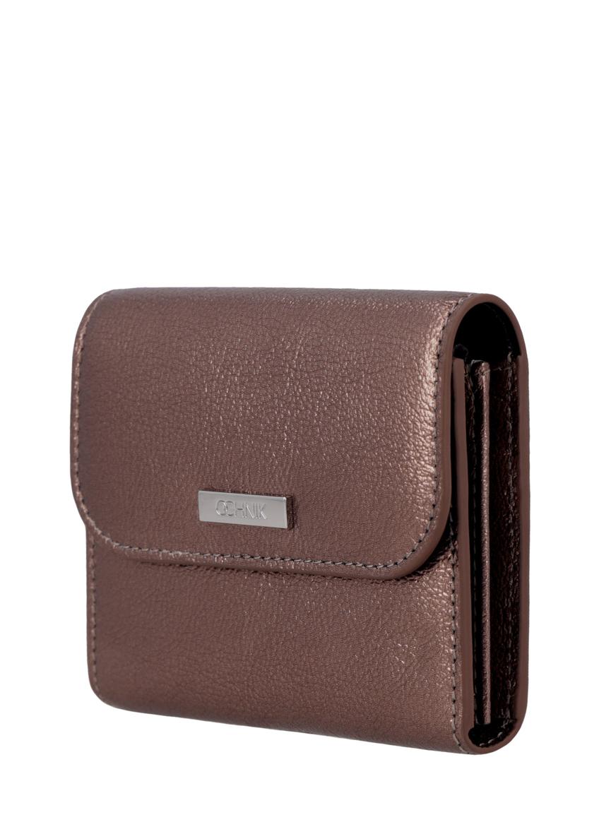 Small women's leather wallet in light brown color PORES-1029-1G(Z26)