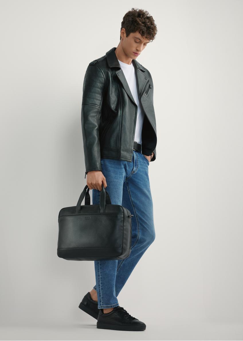 Black leather men's bag TORMS-0015R-9I(W26)