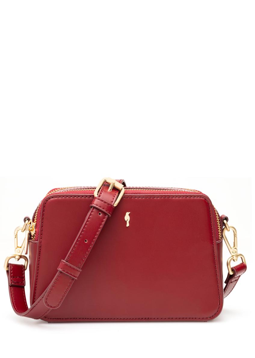 Red small women's handbag TOREC-1126-4B(W26), front product view on white background.