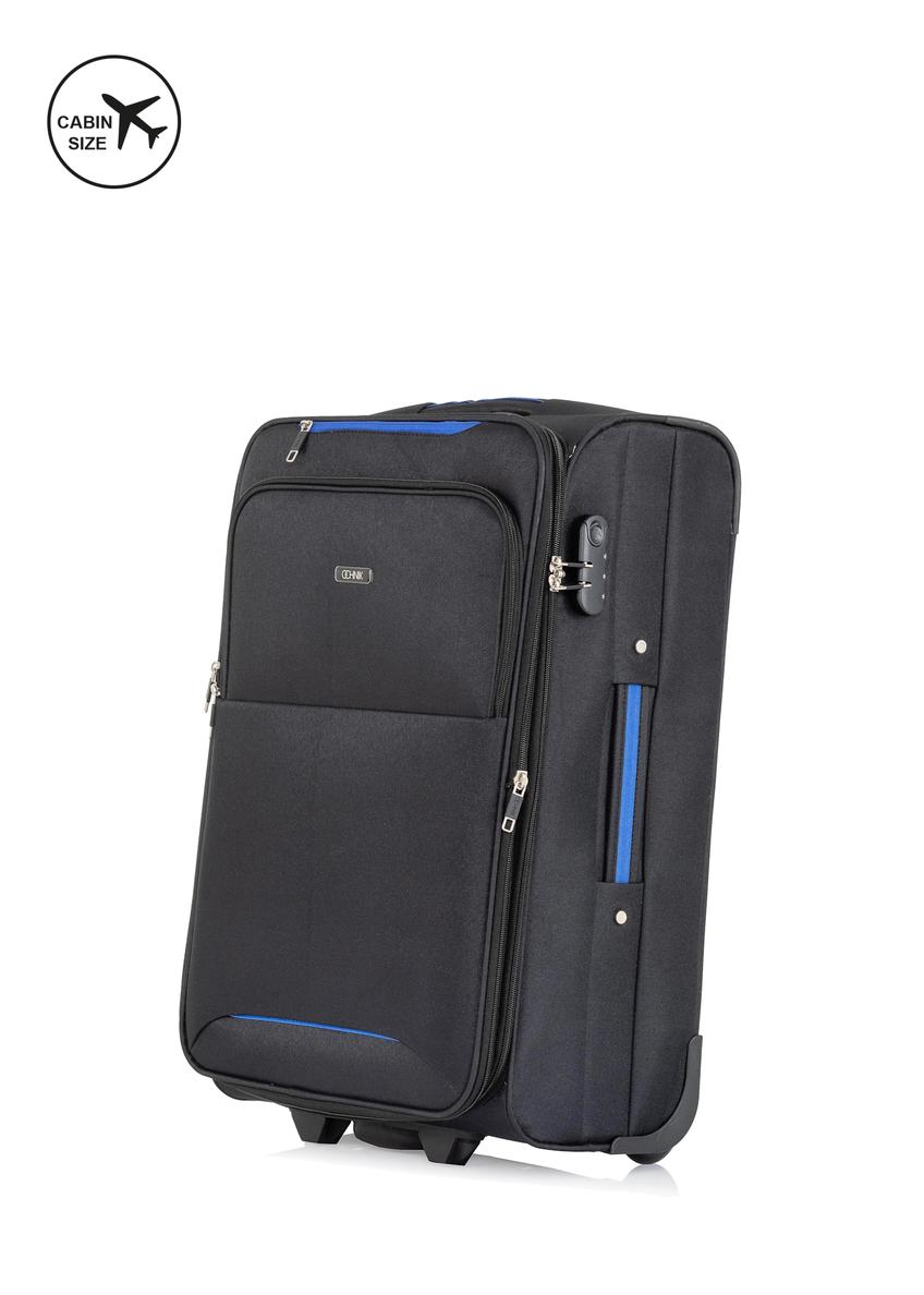 Small suitcase on wheels WALNY-0033-99-19(W25)