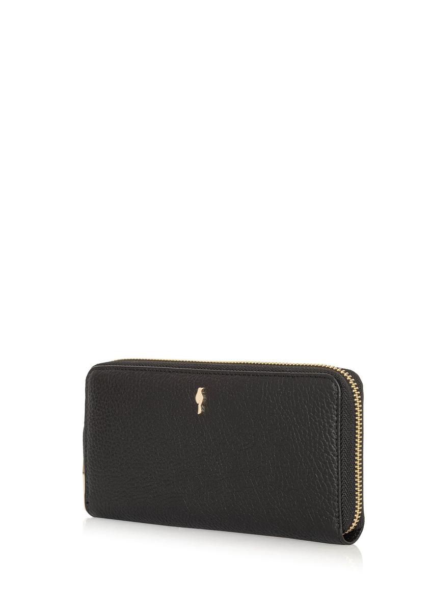 Black leather women's wallet PORES-0800R-99(W25)