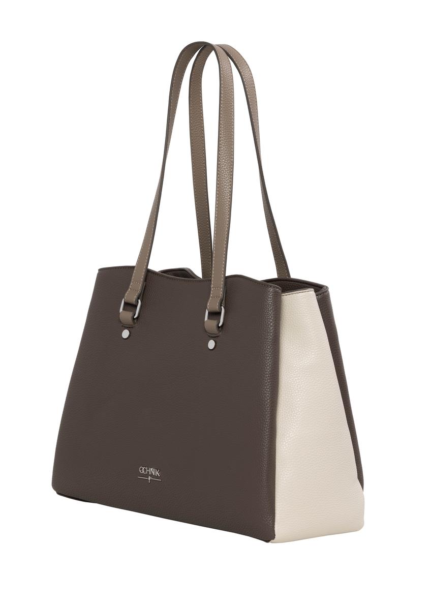 Cool beige shopper bag TOREC-1260-1K(Z26)