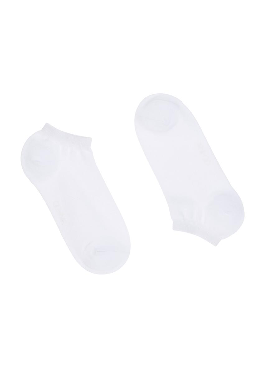 Men's short white socks SKAMT-0151A-11(W23)-01