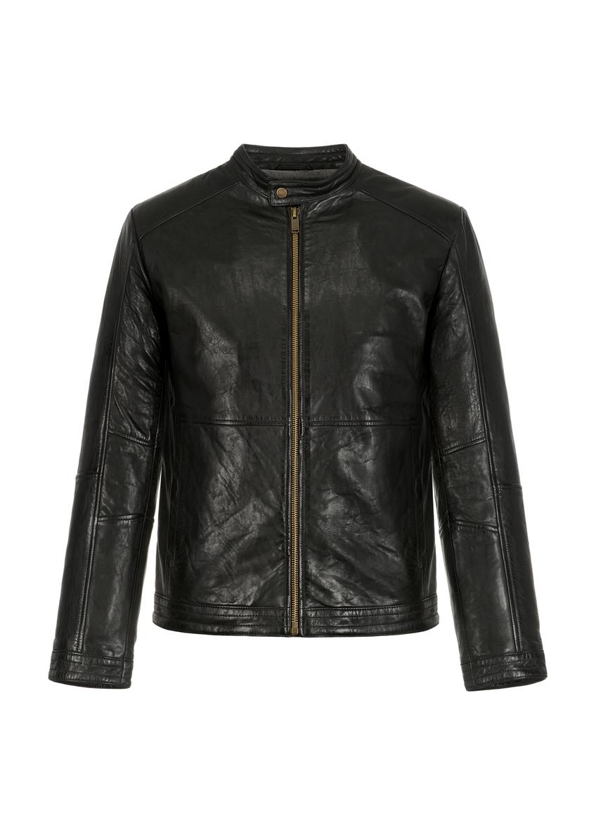 Men's classic leather jacket KURMS-0297-5427(KS)